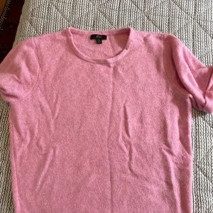 J crew pink short sleeved sweater